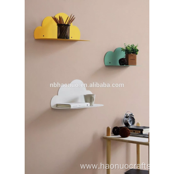 Decorative Corner Wall Shelf Metal Cloud Shape Holder